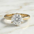 Anillo Solitario Talla Redonda