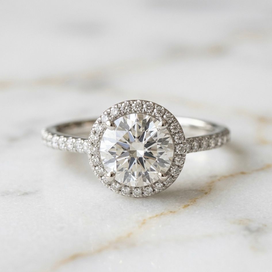 Anillo Pavé Talla Redonda