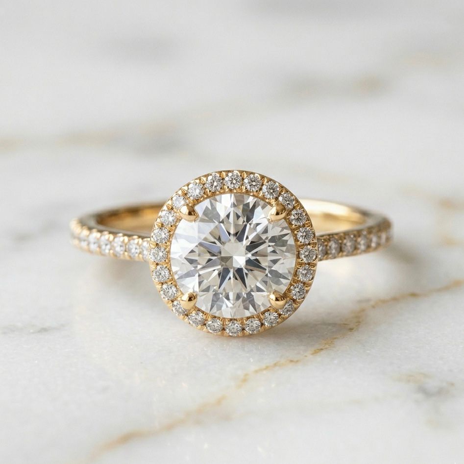 Anillo Pavé Talla Redonda