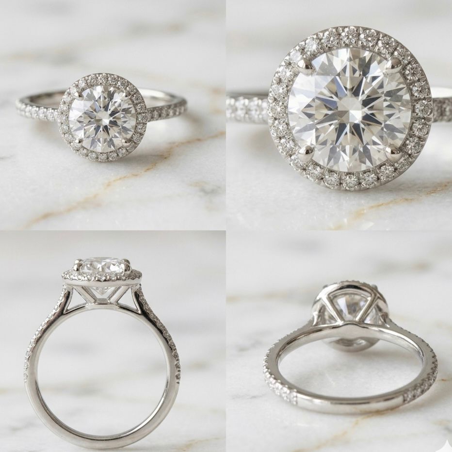 Anillo Pavé Talla Redonda