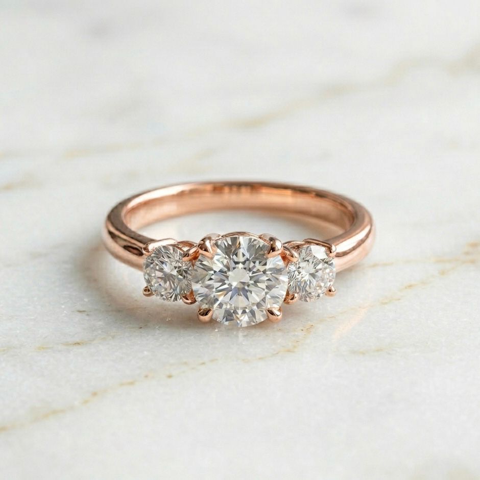 Trilogy Ring Round Cut