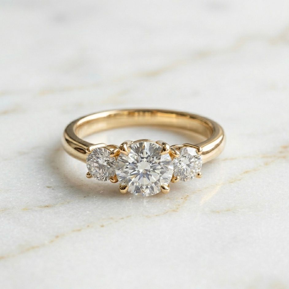 Trilogy Ring Round Cut