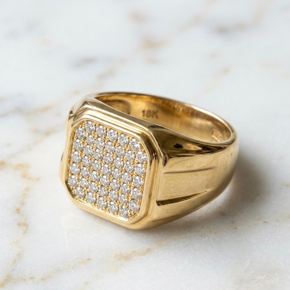Pavé Signet Ring