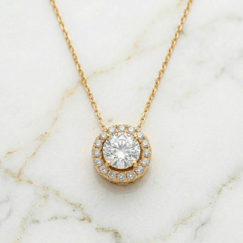 Colgante Halo Talla Redonda