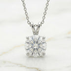 Pendentif Diamant Taille Ronde