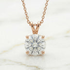 Pendentif Diamant Taille Ronde