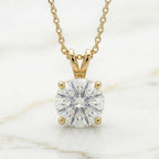 Pendentif Diamant Taille Ronde