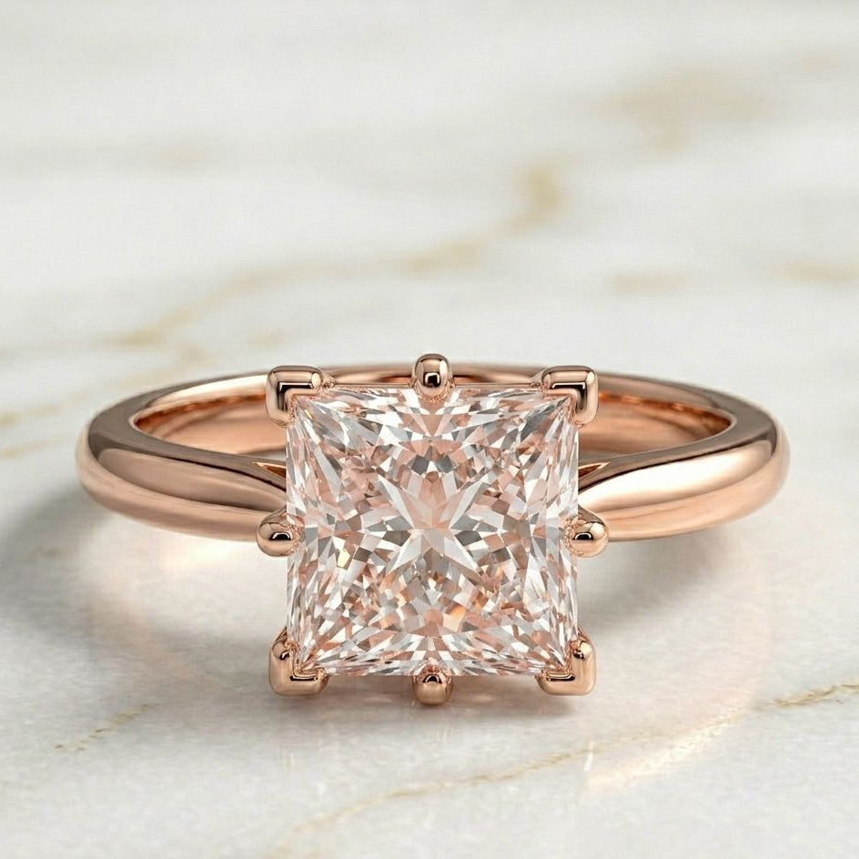 Anillo Solitario Talla Princesa