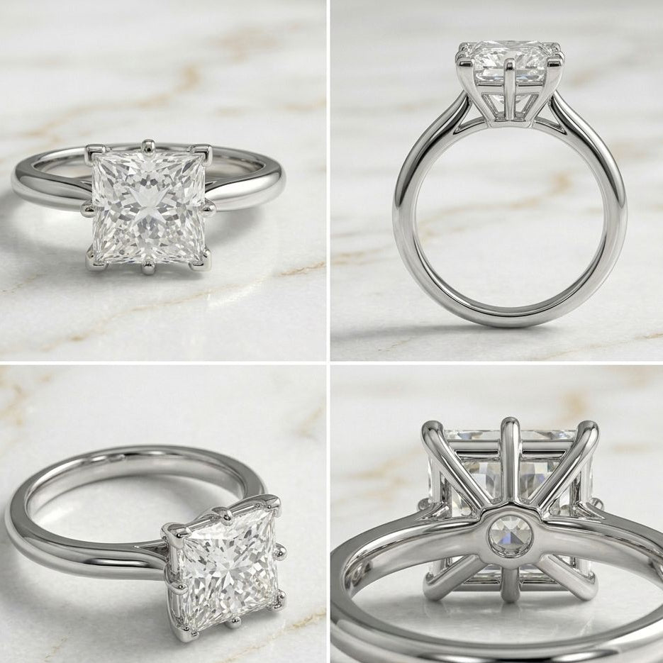 Anillo Solitario Talla Princesa