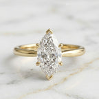 Anillo Solitario Talla Marquise