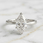 Anillo Solitario Talla Marquise