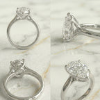Anillo Solitario Talla Pera