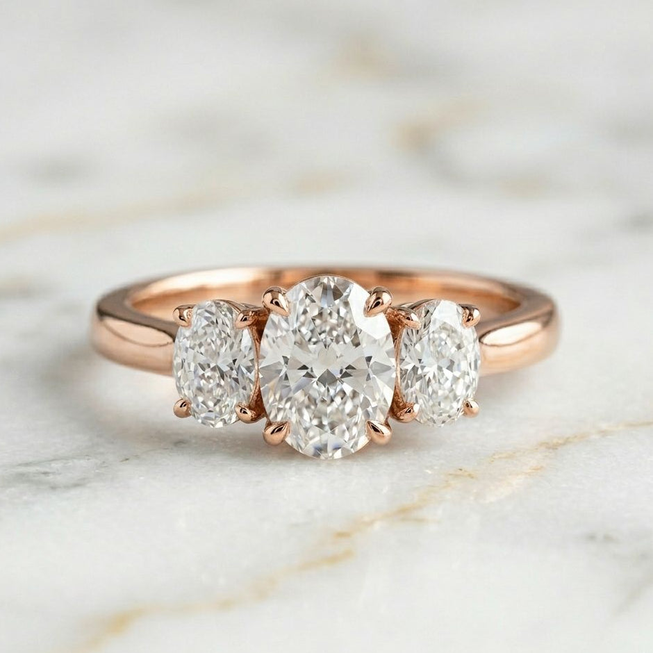 Anillo Trilogy Talla Oval