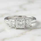 Trilogy Princess Cut Ring