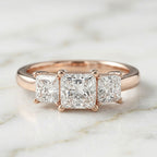 Trilogy Princess Cut Ring