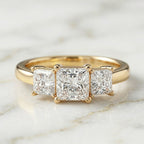 Trilogy Princess Cut Ring