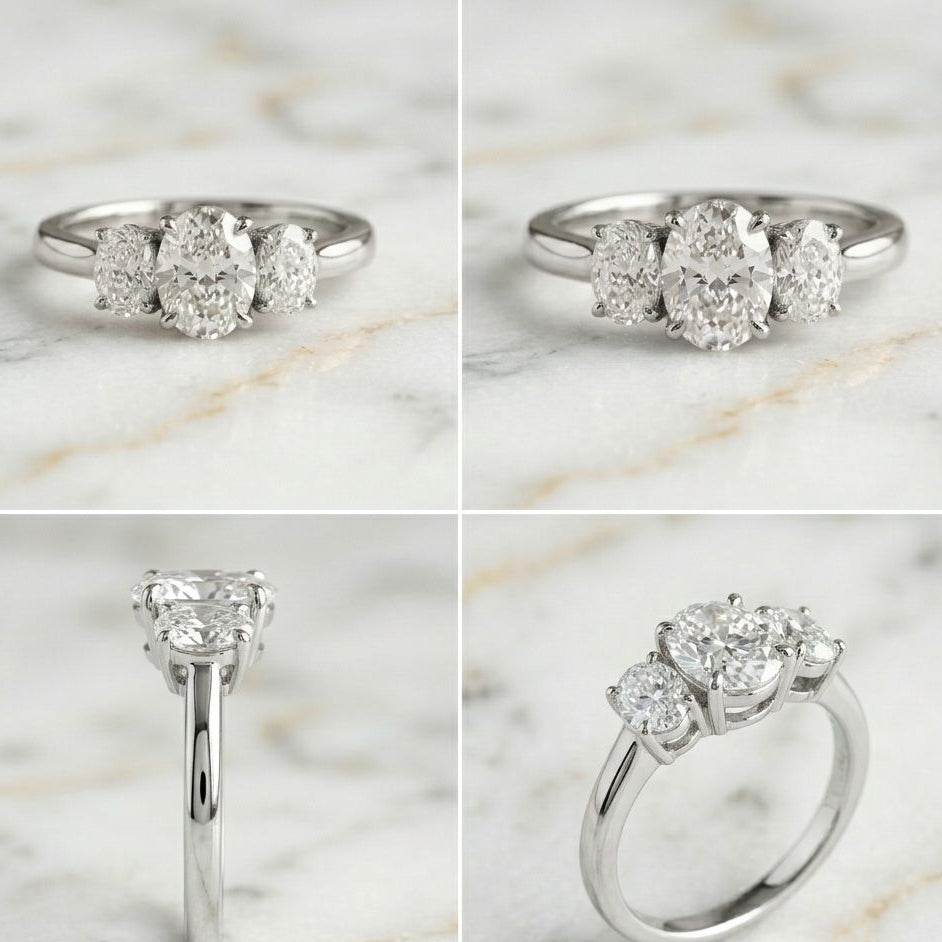 Anillo Trilogy Talla Oval