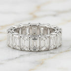 Anillo Eternity Talla Esmeralda