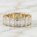 Anillo Eternity Talla Esmeralda