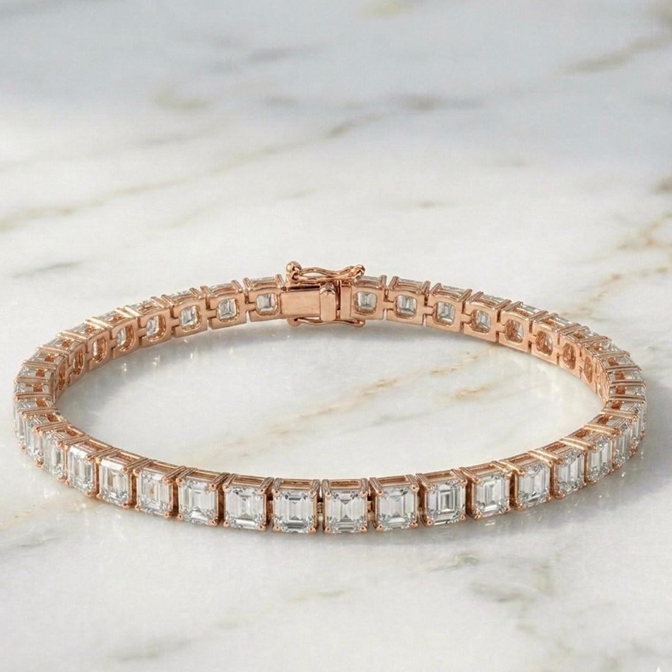 Bracelet tennis taille émeraude
