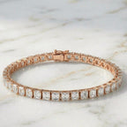 Bracelet tennis taille émeraude