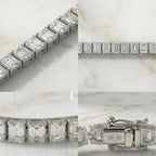 Bracelet tennis taille émeraude