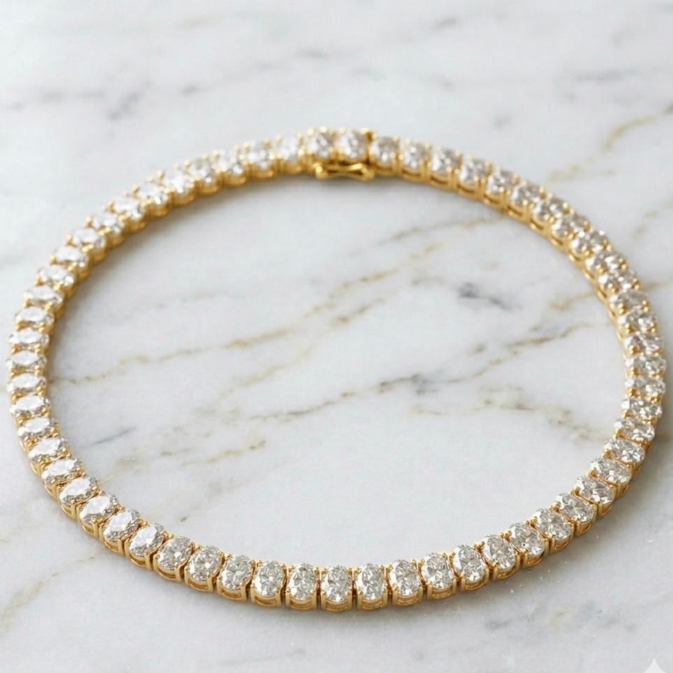 Collar Tennis Talla Oval