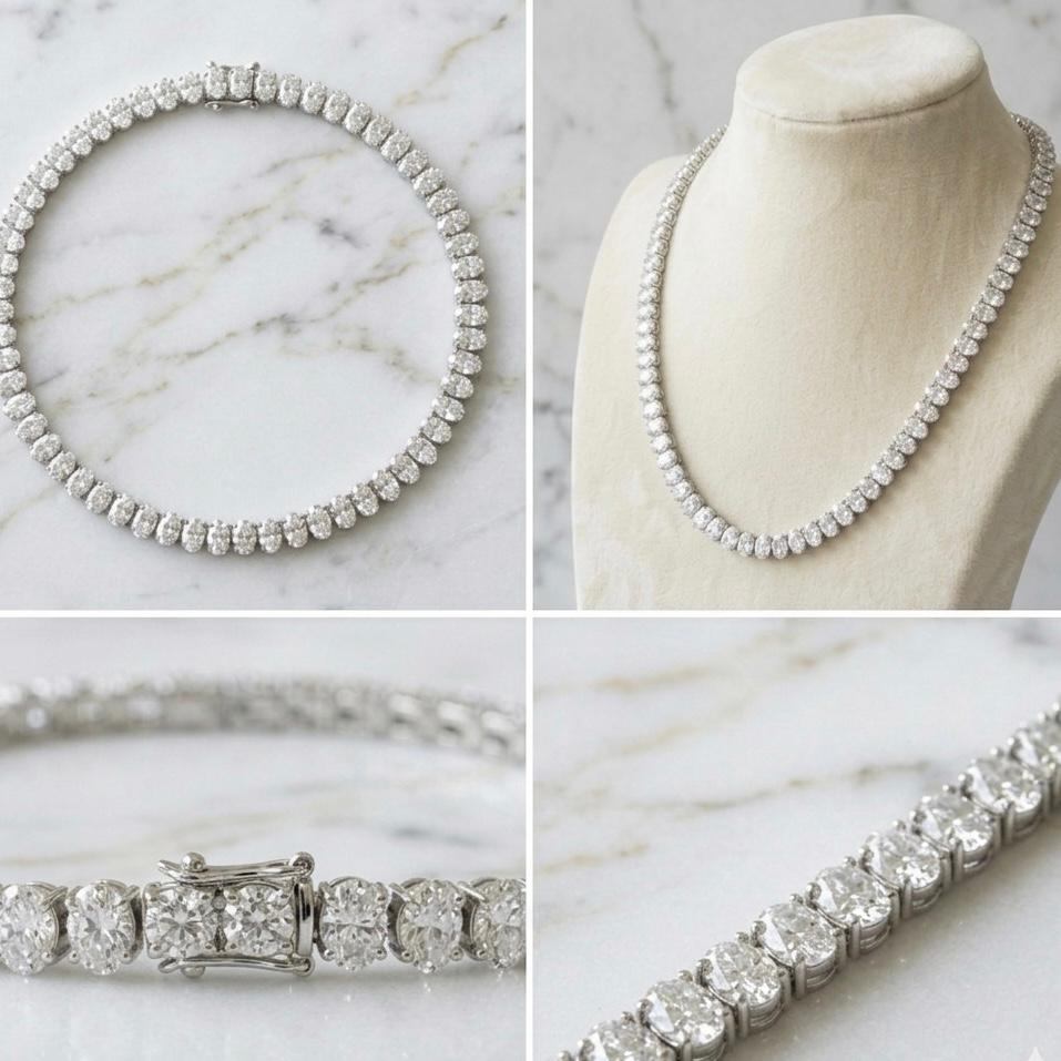 Collar Tennis Talla Oval