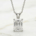 Emerald Cut Solitaire Pendant