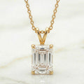 Emerald Cut Solitaire Pendant