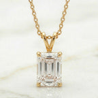 Emerald Cut Solitaire Pendant