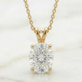 Oval Cut Solitaire Pendant