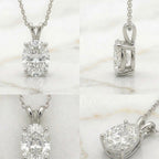 Oval Cut Solitaire Pendant