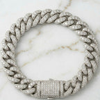 Bracelet à maillons avec diamant