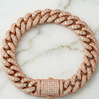 Bracelet à maillons avec diamant
